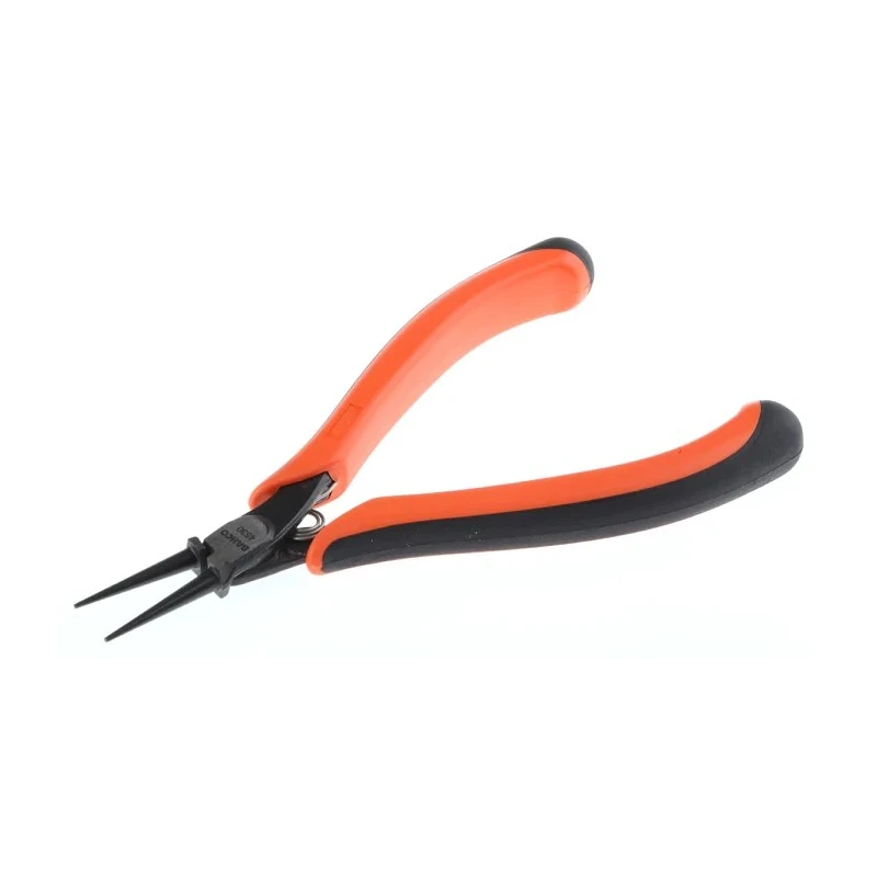 Bahco 4-Piece Round Nose Plier Set, 135mm Overall Length, 22mm Jaw, Dual Component Handle, High Alloy Steel, Phosphate 4530
