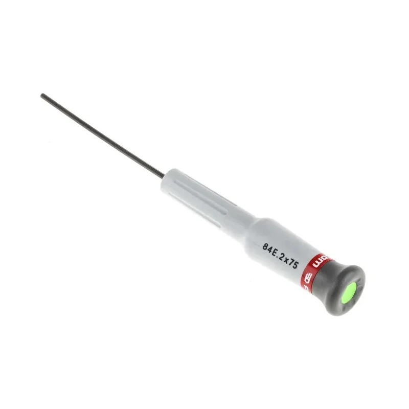 Facom Precision Screwdriver, 2 mm Tip, 75 mm Blade, 168 mm Overall 84E.2X75