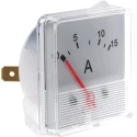 HOBUT Analogue Panel Ammeter 15 A DC, 48 mm x 48 mm, ±8 % Moving Iron F3PAM