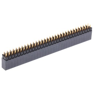 Samtec ESQ Series Straight Through Hole PCB Socket 64-Contact 2 Row 2.54 mm Pitch Solder ESQ13212GD