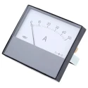 HOBUT Analogue Panel Ammeter 50 A DC, Moving Magnet, 63.5 mm x 62.5 mm Cutout, ±8 % Accuracy R68M-50A-001