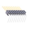 Samtec TMS Series Right Angle Through Hole Pin Header 10 Contacts 1.27 mm Pitch Unshrouded TMS-110-01-S-S-RA