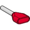 Schneider Electric Linergy AZ5 Insulated Crimp Bootlace Ferrule 8 mm Pin Length 2.2 mm Pin Diameter Red AZ5DE010