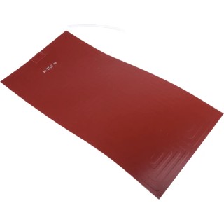 RS PRO Silicone Heater Mat Rectangle, 12V DC, 80 W, 200 mm x 400 mm 245-578