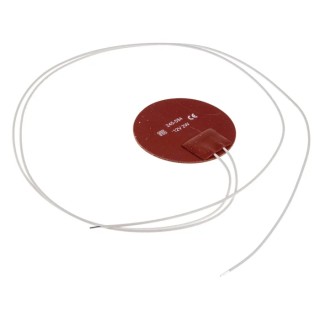 RS PRO Silicone Heater Mat, 12V dc, 2 W, Circle, 50 mm Diameter 245-584
