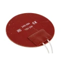 RS PRO Silicone Heater Mat, 12V dc, 2 W, Circle, 50 mm Diameter 245-584