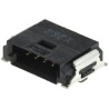 ERNI MiniBridge Series Right Angle Surface PCB Header 4 Contacts 1.27 mm Pitch 1 Row Shrouded 214012 / 214012-E