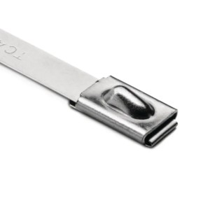 HellermannTyton Cable Tie Roller Ball Metallic 316 Stainless Steel 521 mm x 7.9 mm 111-94209 MBT20H-SS316-ML