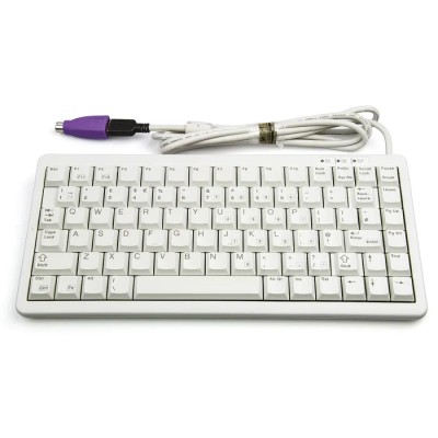 Cherry Wired PS2 USB Compact Keyboard QWERTY (UK) White G84-4100LCAGB-0