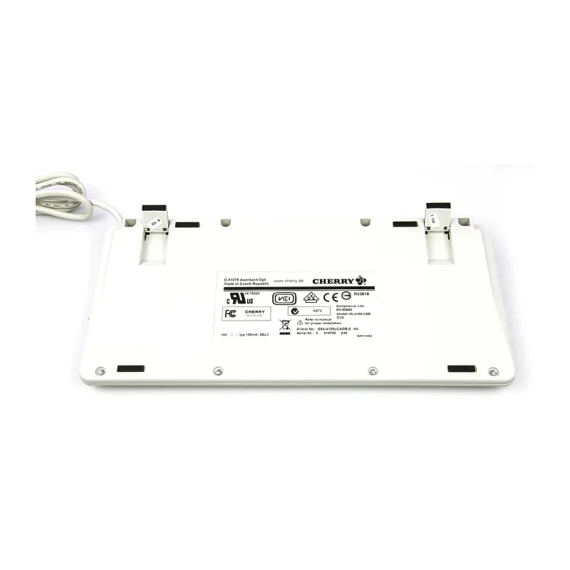Cherry Wired PS2 USB Compact Keyboard QWERTY (UK) White G84-4100LCAGB-0