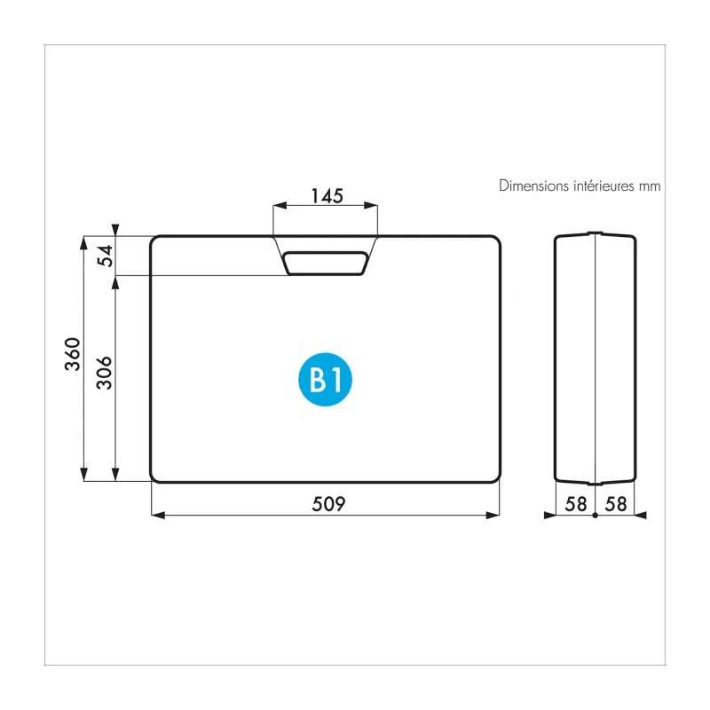 Gard Plasticases Rétro Plastic Transit Case, Polypropylene, Black, 374 mm x 123 mm x 518 mm 255-4717