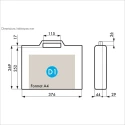 Gard Plasticases Classic Plastic Transit Case Polypropylene 384mmx303mmx80mm 255-4767