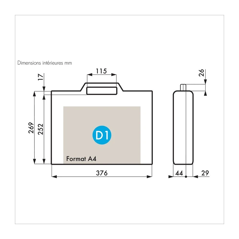 Gard Plasticases Classic Plastic Transit Case Polypropylene 384mmx303mmx80mm 255-4767