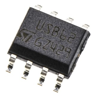 STMicroelectronics 2-Element Bi-Directional TVS Diode Array 500 W, 8-Pin SOIC USB6B1RL