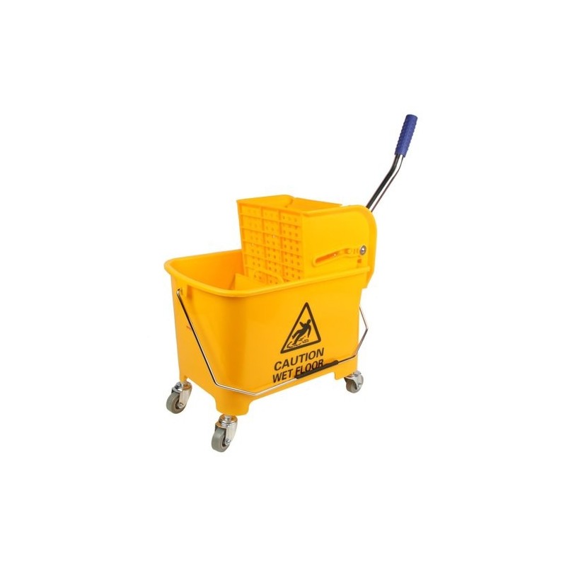 yellow-plastic-wringer-mopping-trolley