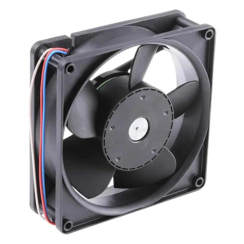ebm-papst 5200 N Series Axial Fan, 24V DC, 17.5W, 730mA, 340m³/h, 4900rpm, IP68/IP54, 127mm Square Frame 5214N/2HH