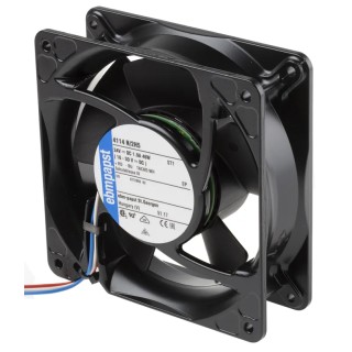 ebm-papst 4100 NH5 - S-Force Series Axial Fan 24V DC 45 W 1.875 A Max 390 m³/h IP68 IP54 119 mm 38 mm 4114N/2H5