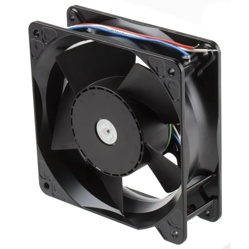 ebm-papst 4100 NH5 - S-Force Series Axial Fan 24V DC 45 W 1.875 A Max 390 m³/h IP68 IP54 119 mm 38 mm 4114N/2H5