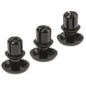 Essentra Nylon Snap Rivet 3.5 mm Diameter, 5.1 mm Length, Plain Finish 255-9964