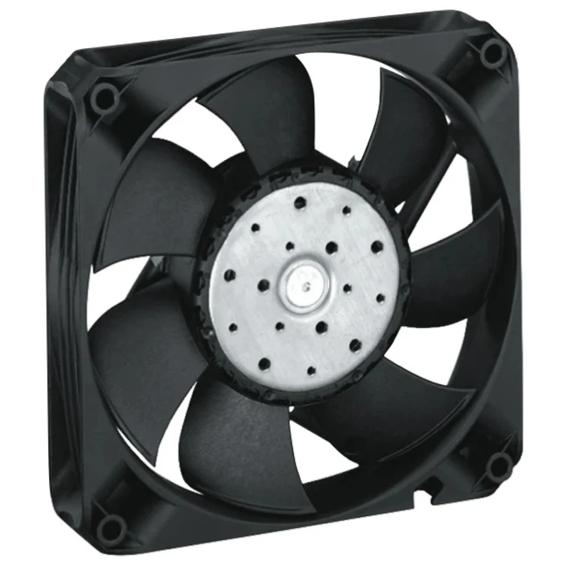ebm-papst 4400 F Series Axial Fan, 24V DC, 225 m³/h, 12 W, IP54, IP68, 119 mm Frame Size, Square Frame, Ball Bearing 4414FNH