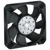 ebm-papst 4400 F Series Axial Fan, 24V DC, 225 m³/h, 12 W, IP54, IP68, 119 mm Frame Size, Square Frame, Ball Bearing 4414FNH