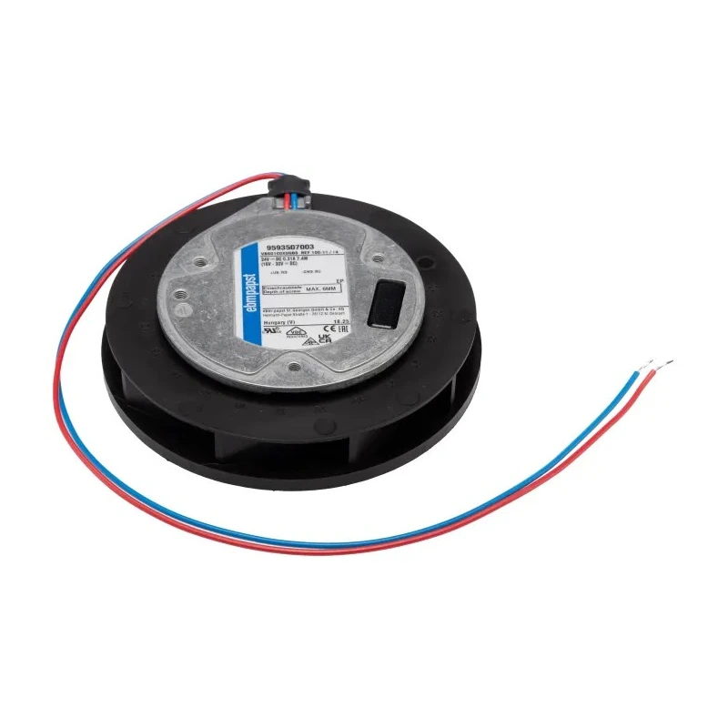 ebm-papst REF 100 Series Centrifugal Fan 24V DC 86 m³/h Airflow 5400 RPM Ball Bearing IP54 Electronic REF100-11/14
