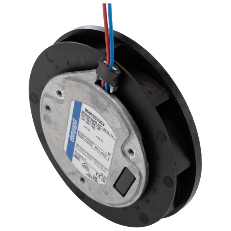 ebm-papst REF 100 Series Centrifugal Fan 24V DC 86 m³/h Airflow 5400 RPM Ball Bearing IP54 Electronic REF100-11/14