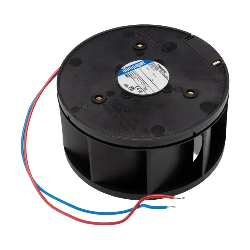 ebm-papst RER 101 N Series Centrifugal Fan 12V DC, 190 m³/h Airflow, Ball Bearing, PWM Control RER101-36/12NHH