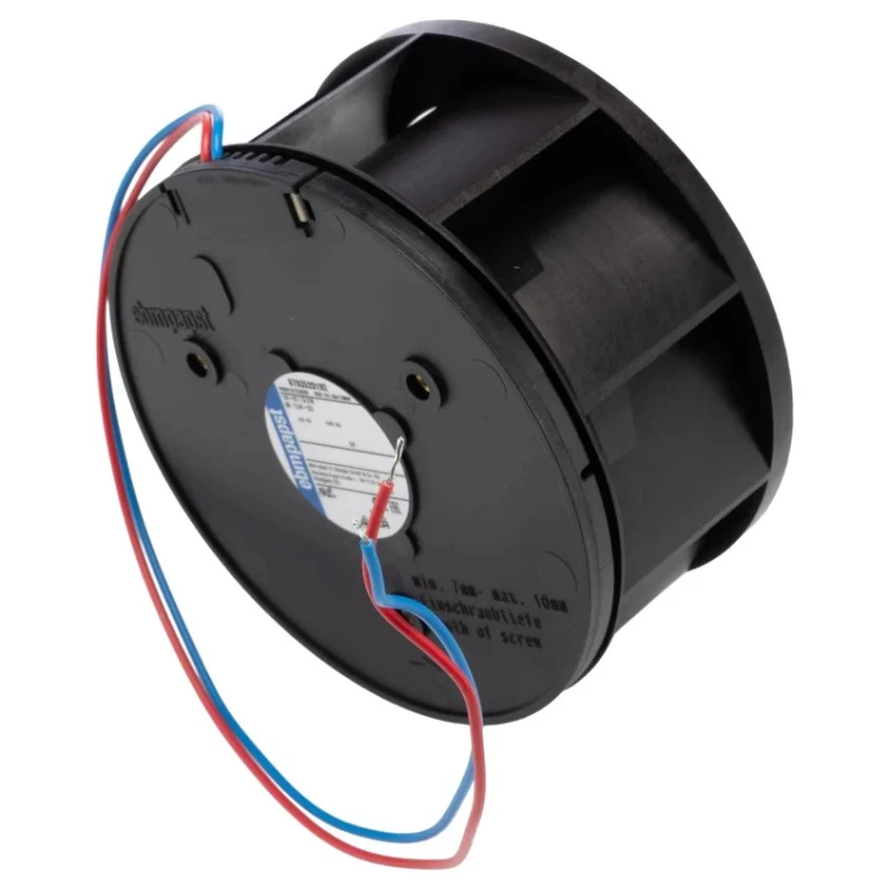 ebm-papst RER 101 N Series Centrifugal Fan 12V DC, 190 m³/h Airflow, Ball Bearing, PWM Control RER101-36/12NHH