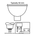 Philips Halogen Reflector 100 W Halogen Projector Lamp, GZ6.35 Base, 12V, 50mm Diameter A1231