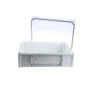 Fibox Flanged EK Series Grey Transparent Lid Polycarbonate Enclosure IP67 IP66 IK08 180 mm x 380 mm x 280 mm 