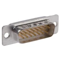 Amphenol Communications Solutions 15 Way Straight 2.74 mm Pitch Panel Mount D-Sub Connector Male DA15P064TXLF