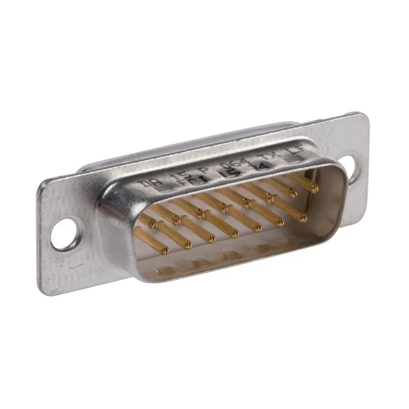 Amphenol Communications Solutions 15 Way Straight 2.74 mm Pitch Panel Mount D-Sub Connector Male DA15P064TXLF