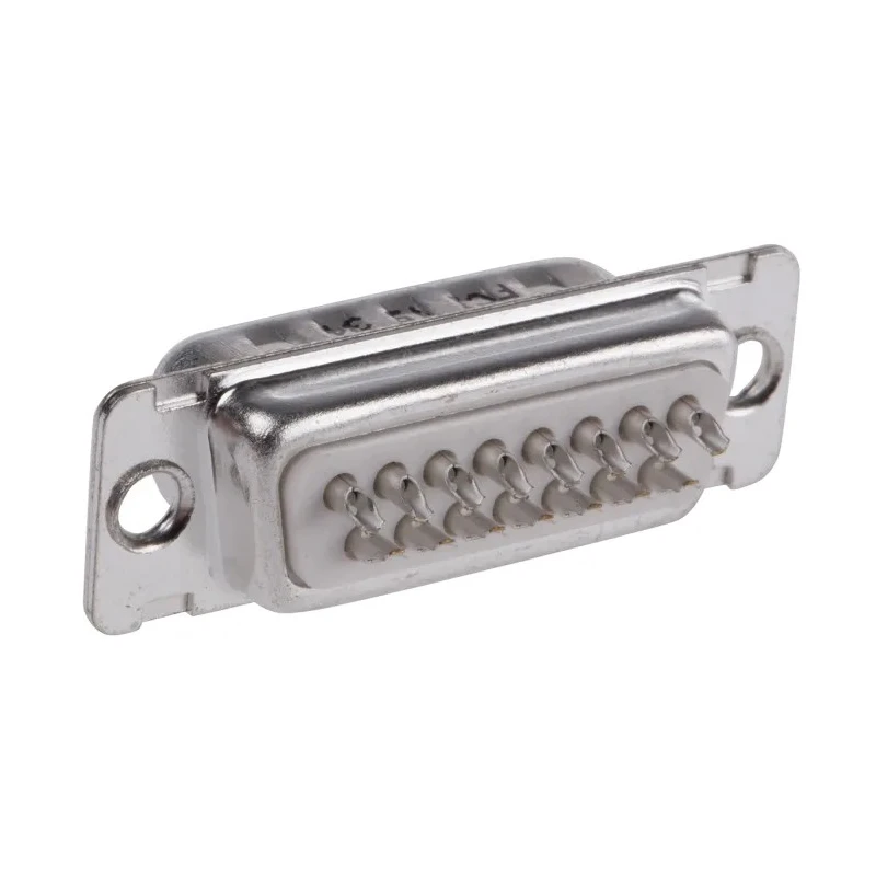 Amphenol Communications Solutions 15 Way Straight 2.74 mm Pitch Panel Mount D-Sub Connector Male DA15P064TXLF