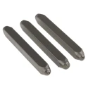RS PRO 3 mm Engraving Punch Set, 9 Piece, 61 mm Punch Length, 6 mm Punch Width 251-772