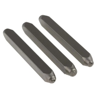 RS PRO 3 mm Engraving Punch Set, 9 Piece, 61 mm Punch Length, 6 mm Punch Width 251-772