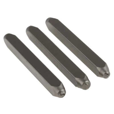 RS PRO 3 mm Engraving Punch Set, 9 Piece, 61 mm Punch Length, 6 mm Punch Width 251-772