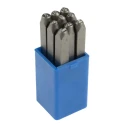 RS PRO 3 mm Engraving Punch Set, 9 Piece, 61 mm Punch Length, 6 mm Punch Width 251-772