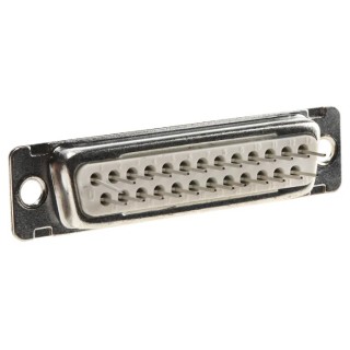 Amphenol Communications Solutions D-Sub Connector Female 25 Way Straight 2.76 mm Pitch Through Hole DB25S364TLF