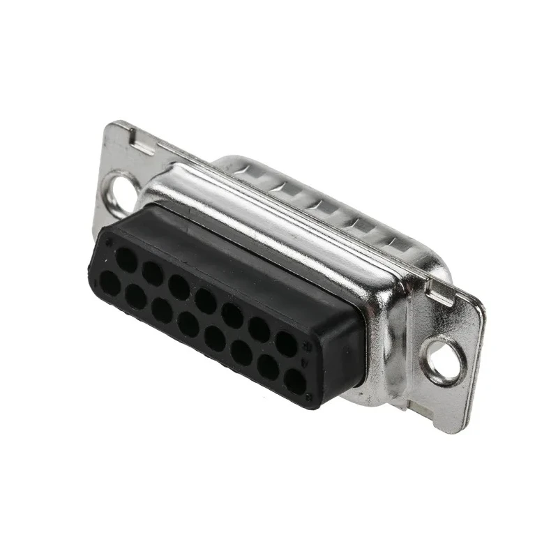 Amphenol Communications Solutions 15 Way Straight 2.74 mm Pitch Cable D-Sub Connector with Clinch Nut and float 865615PLTXLF