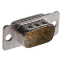 Amphenol Communications Solutions 9 Way Straight 2.74 mm Pitch Panel Mount D-Sub Connector Male DE09P064TXLF