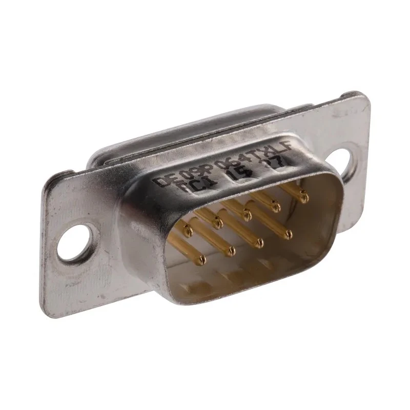 Amphenol Communications Solutions 9 Way Straight 2.74 mm Pitch Panel Mount D-Sub Connector Male DE09P064TXLF