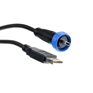 Bulgin USB Cable Male Mini USB Type B to Male USB Type A USB 2.0 40V 2m PX0441/2M00