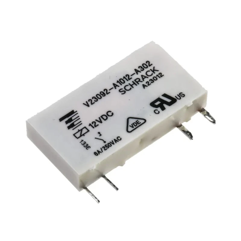 TE Connectivity PCB Power Relay, 12V DC Coil, 6A Switching Current, SPST V23092A1012A302
