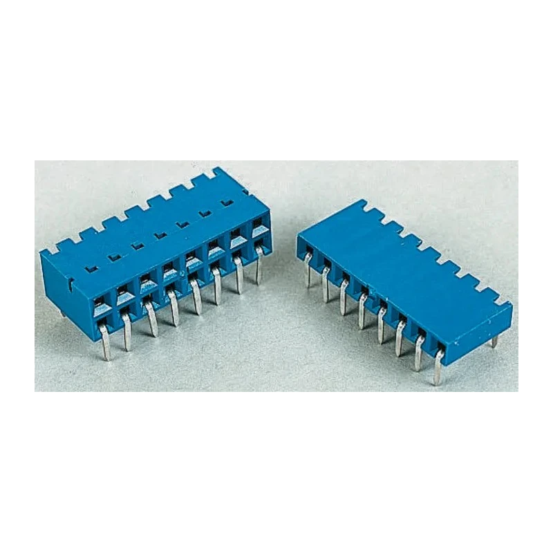 Amphenol Communications Solutions Dubox Series Right Angle Through Hole PCB Socket, 20-Contact, 2 Row, 2.54 mm 89883-410LF