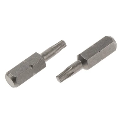RS PRO Screwdriver Bit, 6.35 mm Hex Drive, T15 Tip, 25 mm Overall Length 252-731