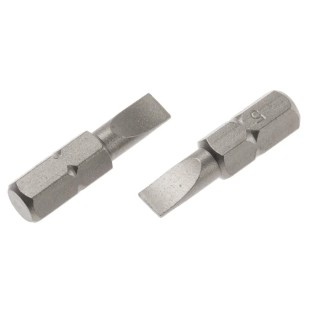 RS PRO Screwdriver Bit Slotted Drive Chrome Vanadium Steel 25 mm Overall 1-Piece 252-961