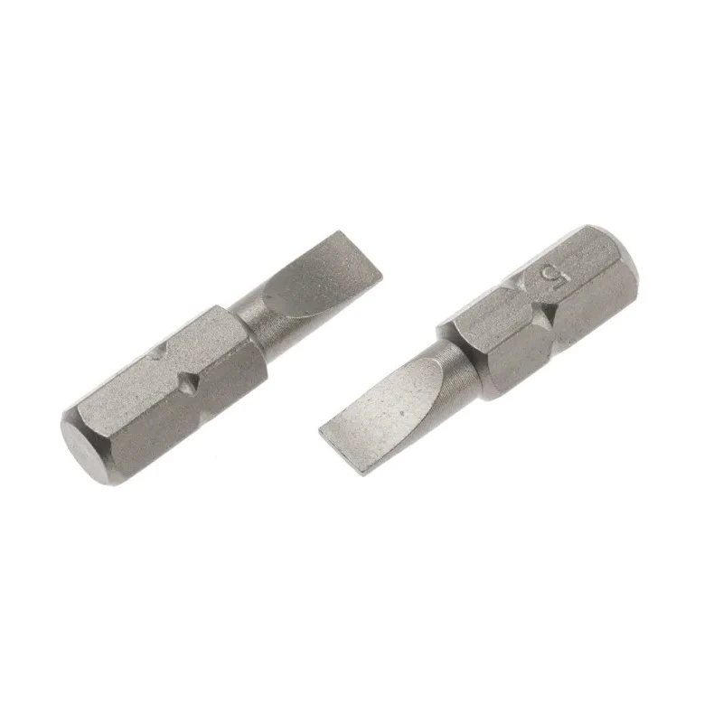 RS PRO Screwdriver Bit Slotted Drive Chrome Vanadium Steel 25 mm Overall 1-Piece 252-961