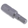RS PRO Hex Screwdriver Bit Chrome Vanadium Steel 0.25 mm Drive Size Hex 4 Tip 25 mm Overall Length 253-201