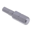 RS PRO Hex Screwdriver Bit Chrome Vanadium Steel 0.25 mm Drive Size Hex 4 Tip 25 mm Overall Length 253-201